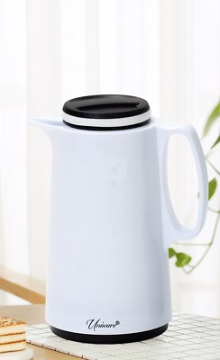 Vacuum Coffee Thermos With Handle, 1.0 Quart White | eBay