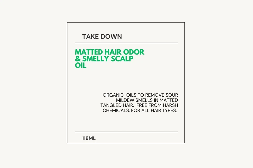 Matted Hair Mildew Odor & Smelly Scalp Oil-Eliminate sour odor smell matted hair - Image 3 of 3