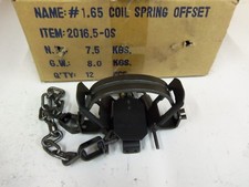 12 Bridger 1.65 Offset Jaw Coil Spring Traps Fox Raccoon Nutria Trapping 5 1/8"