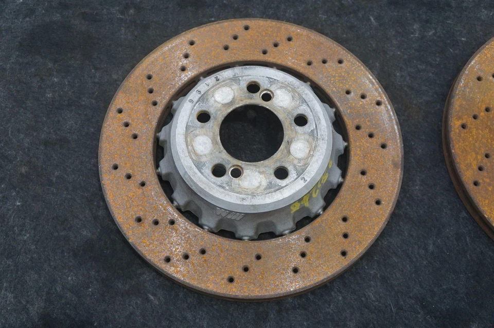 Set 2 Rear Left Right Disc Brake Rotor 34212284811 Bmw M4 Competition F82 15-20 - Image 4 of 4