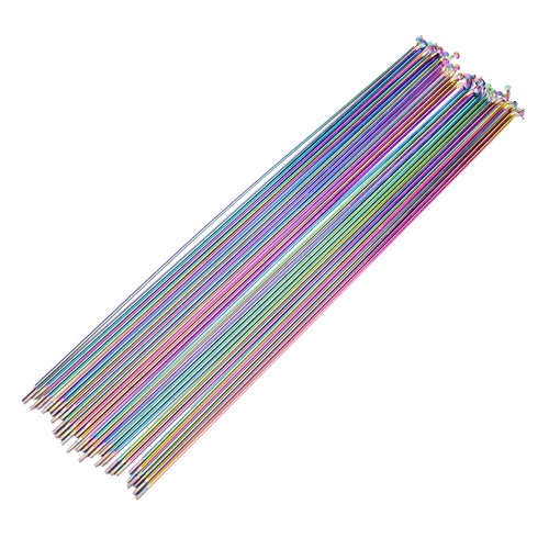 Ultralight J-Bend Colorful Stainless Bicycle Bike Spokes w/ Brass nipples New - Picture 16 of 19