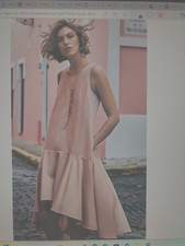 Anthropologie Maeve High-Low Dress size L Blush Color NWOT