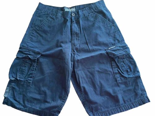 AVIREX Herren 36w Cargo Shorts Large schwarz Baumwolle