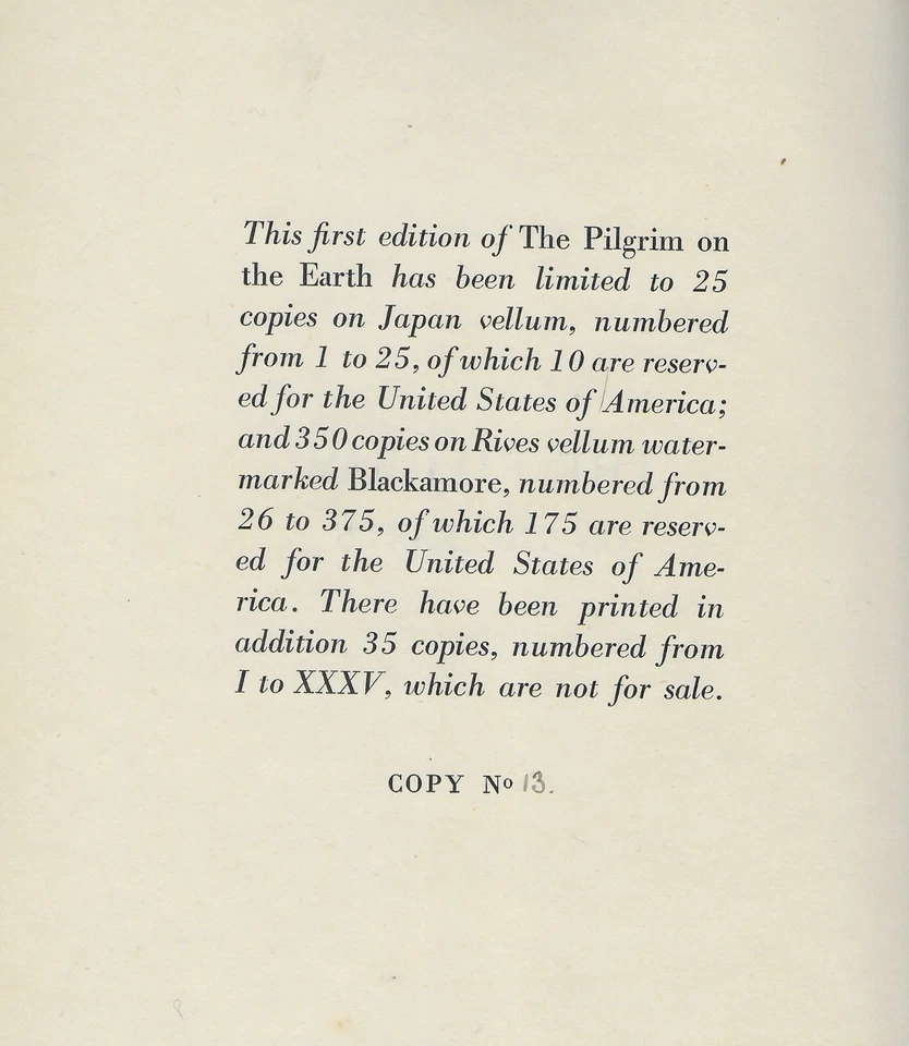 The Pilgrim on the Earth by Julian Green, Deluxe limited Edition #13 / 25 - Image 2 of 4