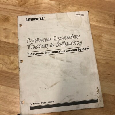 CAT CATERPILLAR ELECTRONIC TRANSMISSION CONTROL SYSTEM OPERATION  MANUAL TESTING