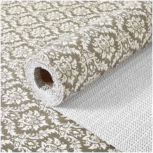 Drawer and Shelf Liner, Non-Slip Kitchen Cabinet Liners 12IN X 10FT Boho: Beige-image