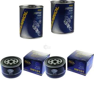 2X Original SCT Filtre À Huile SM 101 + 2X SCT Nettoyage Moteur - Photo 1/4