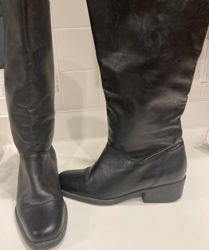 Naturalizer Women's Leather Riding Boots - Knee-High With Ankle Strap, Side Zip, 2-Inch Heel, N5 Contour Comfort - View #4