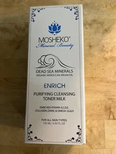 New MOSHEKO ENRICH Purifying Cleansing Toner Milk - 4oz