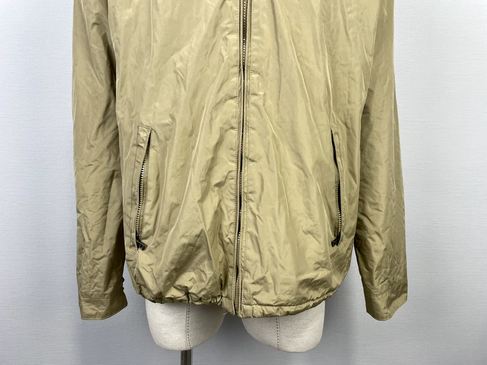 Chaqueta de lluvia Polo by Ralph Lauren beige cremallera completa con capucha forrada de lana para hombre talla 2XL Foto 3 de 4
