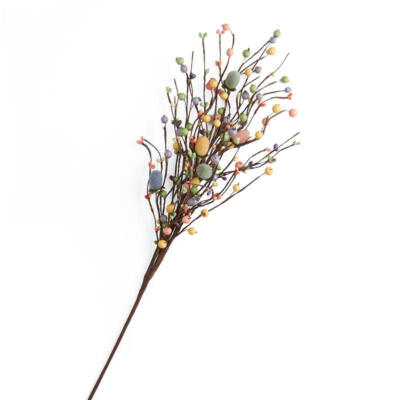 Factory Direct Craft Egg and Mixed Berry Picks for Indoor Decor | 2 Floral 