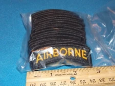 BUNDLE OF 20 - US ARMY PATCHES  - AIRBORNE TABS - GOLD ON BLACK - 8/99