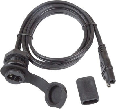 TecMate OptiMate Panel Mount SAE Socket w/6'' Cable