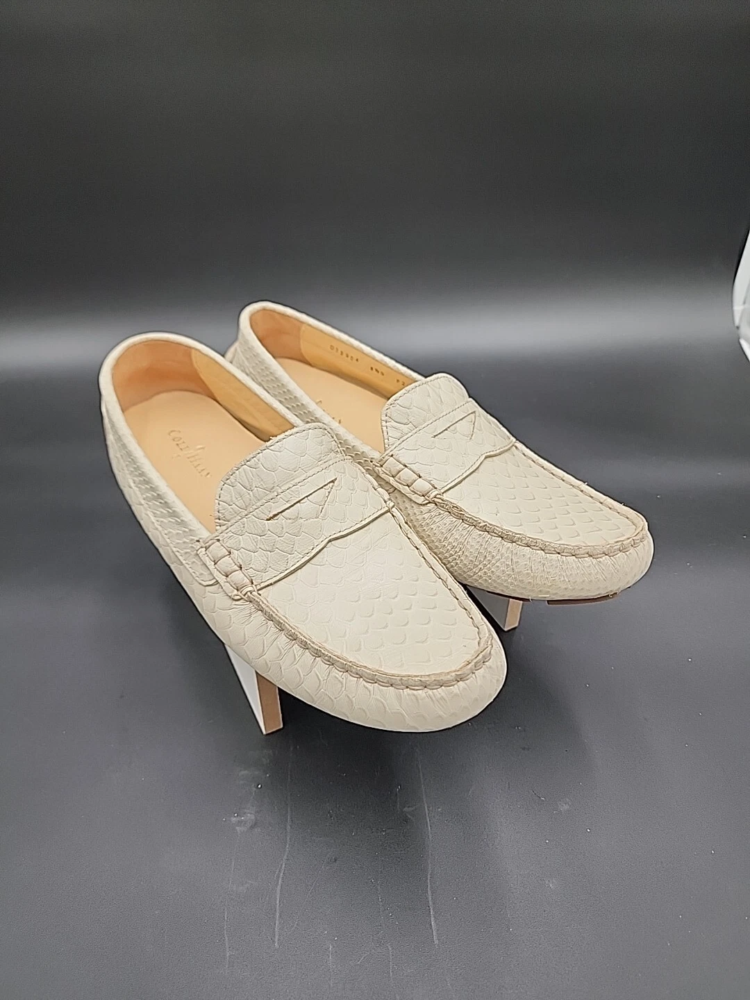 NIKE Mocassino casual Cole Haan da donna in pelle stampa pelle di serpente suola ad aria marrone taglia 8 5B