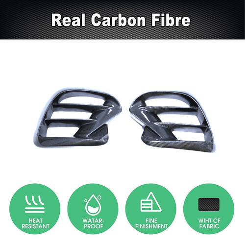 Fit For Benz W167 C167 GLE450 Sport Coupe Real Carbon Front Fins Air Vent Cover - Bild 6 von 15