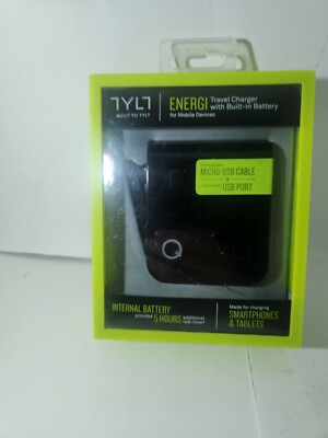 New OEM TYLT Energi SmartCharger Power Bank for Micro USB Devices + USB Port -@
