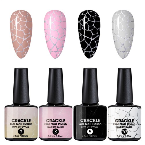 7.5ml Crackle Nail Polish, Gel Crackle Nail Polish, Magic Crackle Gel Polish