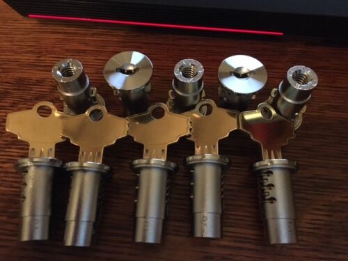 LOT OF 10 NEW locks Oak A&A Northwestern Candy Bulk Vending Machine Lock & Key - Picture 1 of 2