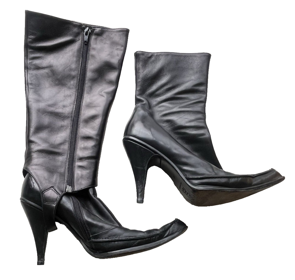 Chaussures Vintage Femme Roberto Rinaldi - Cuir Serpent Beige - Taille 39.5 - Bride Cheville - Occasion Très Bon État