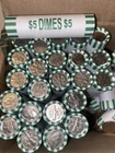 (1) $5 Unsearched Bank Dime roll  (1) 90% Silver Roosevelt Dime Read Description