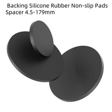 Black Self Adhesive Backing Silicone Rubber Non-slip Pads Spacer 4.5-179mm Round