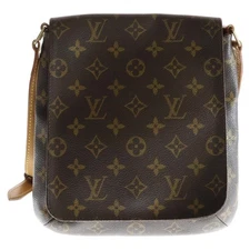 Louis Vuitton Monogram Musette Salsa Shoulder Bag Brown Pvc Leather M51387