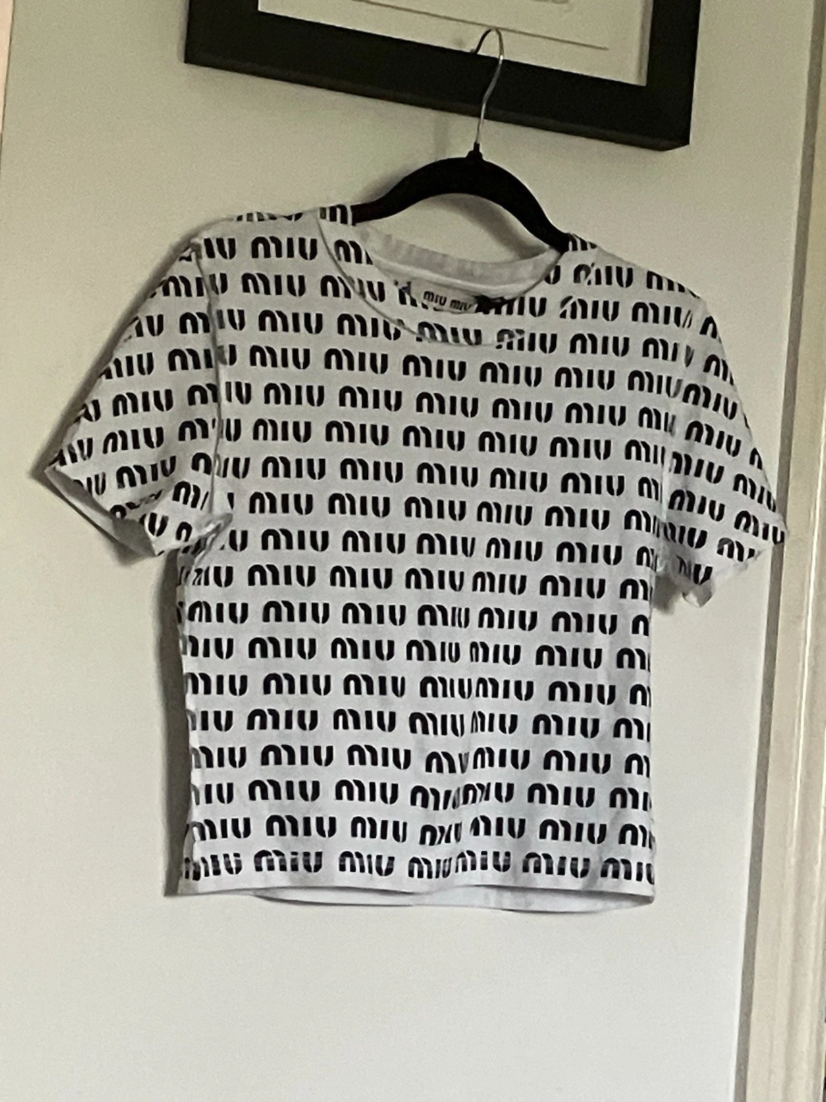 Miu Miu — Miu Miu all over logo top