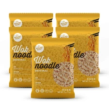 Wok Noodle Pack Healthy Non-Fried Instant Ramen No Preservatives Stir Fry 5Pk