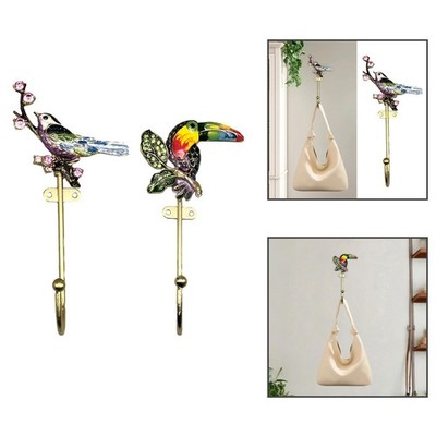 Kreativer Wandgarderobenhaken in Vogelform für Kleidung und Handtücher im