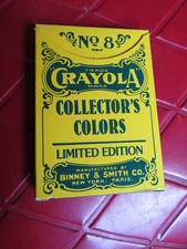 Limited Edition NIB Box of 8 COLLECTOR'S Retired Colors CRAYOLA CRAYONS - 1991