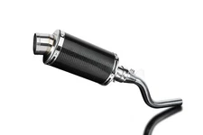 Delkevic Slip On Exhaust with 9" Oval Carbon Fiber Muffler for KLX300