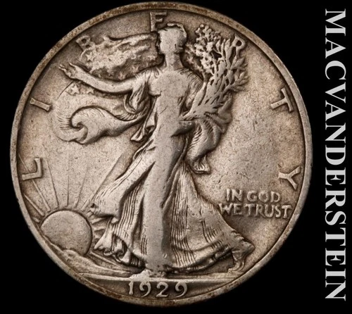 Photo of a 1929-S Walking Liberty Half Dollar from an eBay listing that sold on Jul 17, 2026