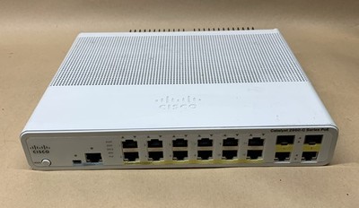 Cisco WS-C2960C-12PC-L 12-Port PoE Compact Switch IOS 15.2 - TESTED WORKING