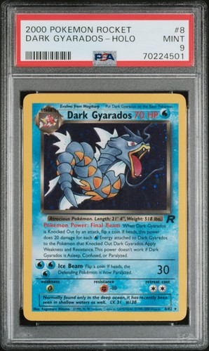 Dark Gyarados (Unlimited) graded PSA 9 for sale on eBay