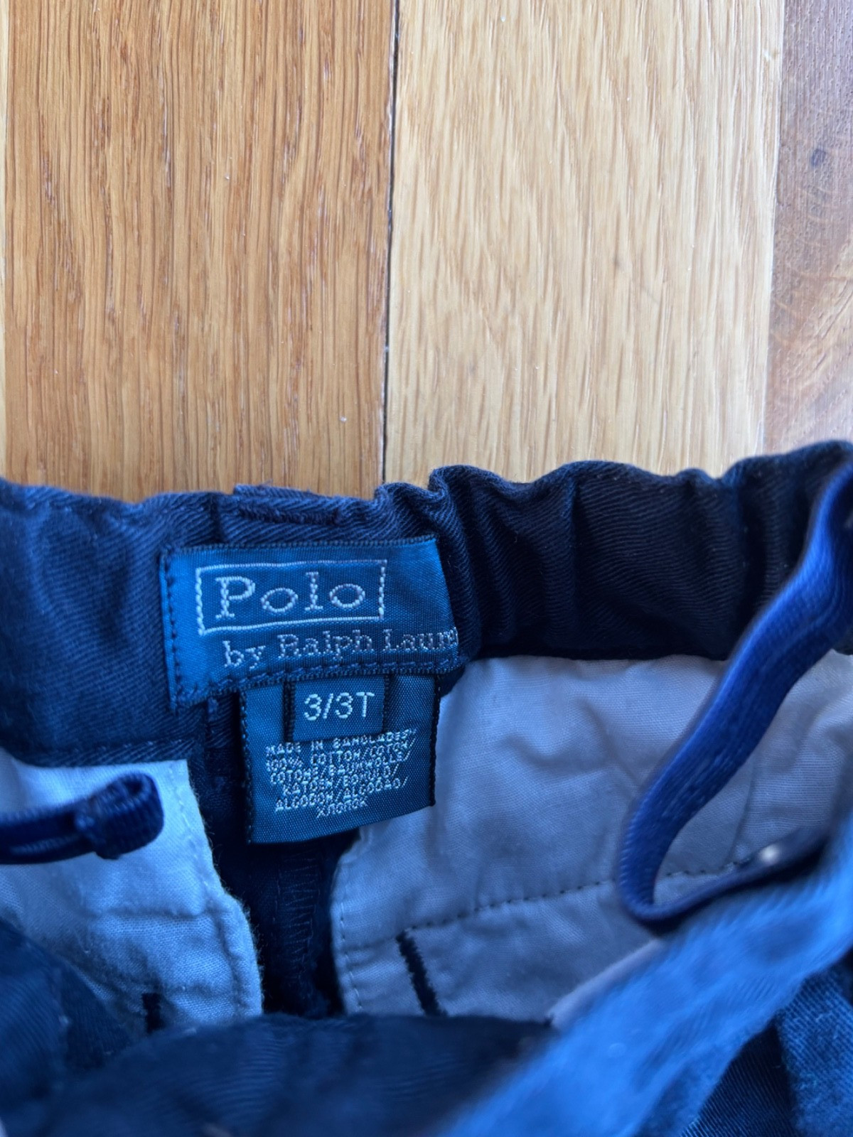 Polo Ralph Lauren Blue Classic Chino Pants Boys Size 3T Adjustable Waist Pleated thumbnail 2