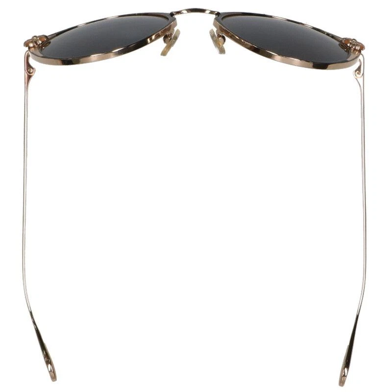 Gafas de sol CHROME HEARTS VAJAZZLE redondas negras doradas solo cuerpo Foto 3 de 4