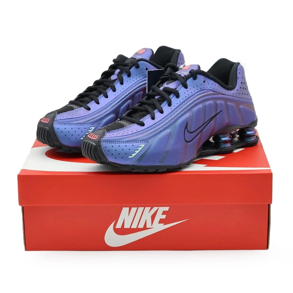 靴 Nike Shox R4 HQ3446-001 28cm HQ3446-001 Nike Shox R4 Iridescent Purple (Men's) | eBay