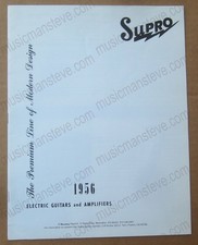 1956 SUPRO CATALOG REPRINT - Weaseltone Reprint Electric Guitars and Amplifiers