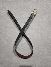 Pierre Cardin Black Leather Belt Size 32-36 Vintage