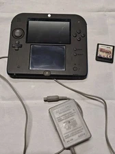 Nintendo 2DS Handheld Game Console FTR-001 Blue Black W Charger & Game Free S/H