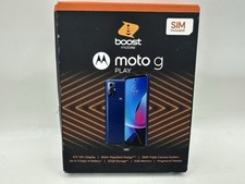 Boost Mobile Motorola Moto G Play 6.5" HD 4G LTE 32GB 16MP Prepaid Blue New