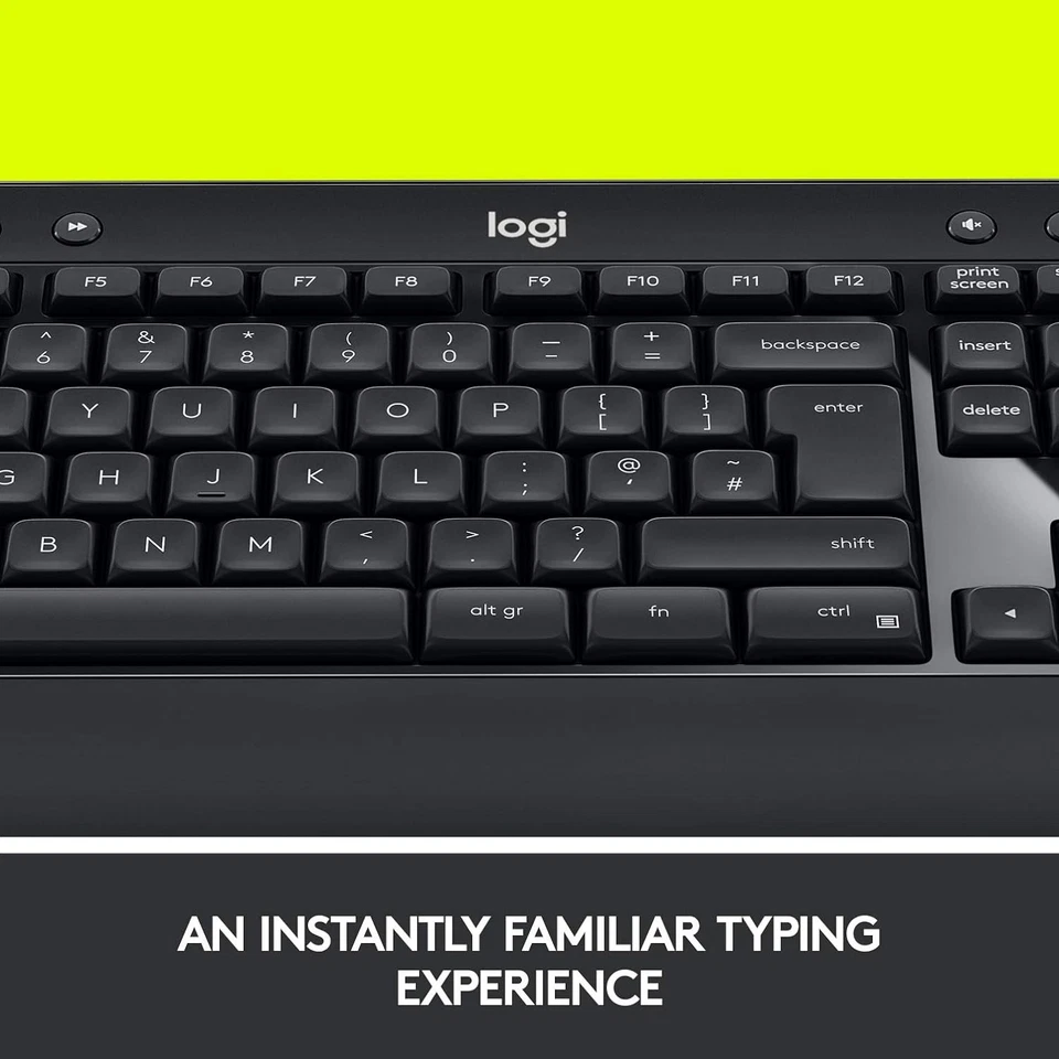 Logitech Advanced Combo Wireless Keyboard and Mouse, QWERTY UK English Layout -  - Image 2 of 4