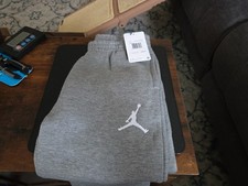 NWT - AJ JORDAN Jumpman Cuffed Joggers Sweatpants - CARBON HEATHER - MEDIUM