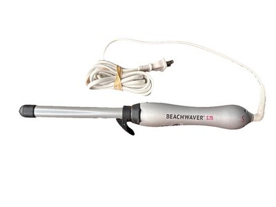 Beachwaver Curling Iron S.75 Rotating Black Silver Ceramic Tested Works