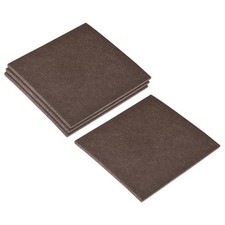 4pcs Felt Furniture Pads 127x127mm Self Adhesive Square Floor Protector Brown