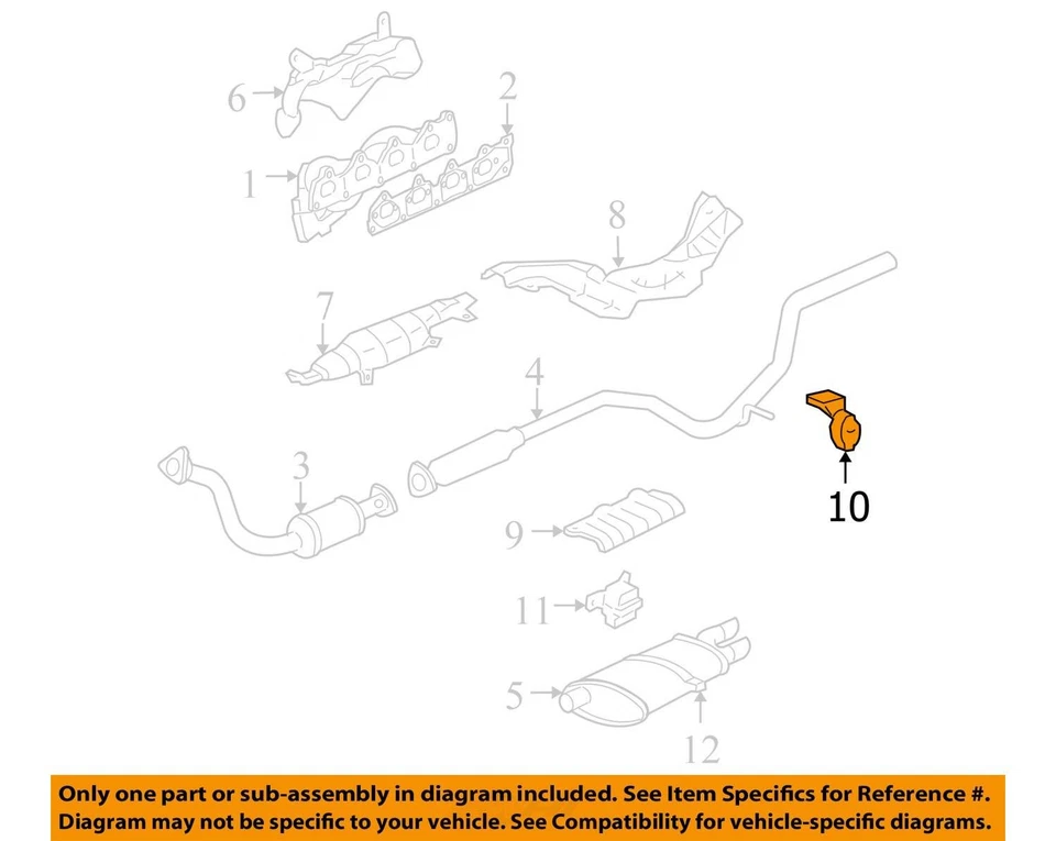 Chevrolet Pontiac Cavalier 1999-2005 suspensión Sunfire tubo ASM EXH 22610677 NUEVO Foto 2 de 3