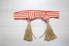 WWII Imperial Giapponese Esercito Ufficiale Vestito Fascia Campo Grado Nappa Oro Cintura J1