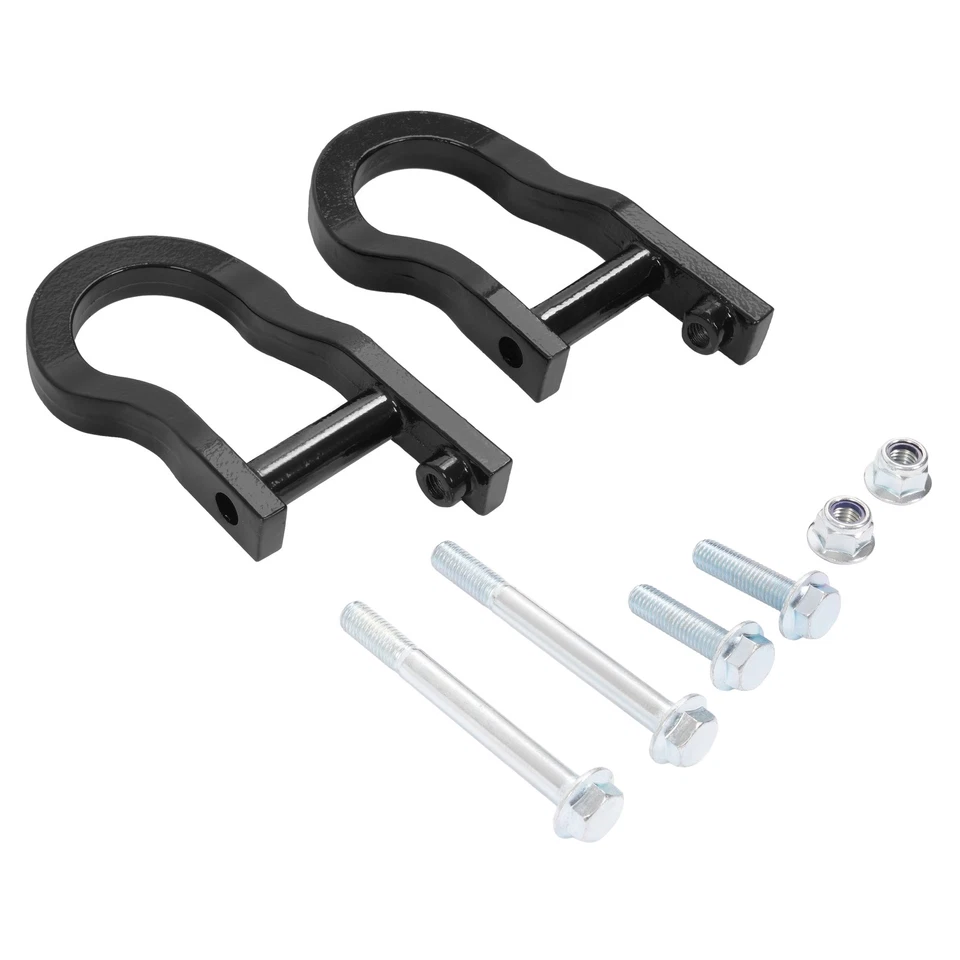 1Pair Tow Hooks For Chevrolet Silverado GMC Sierra 1500 07-19 Black #84072463 - Imagem 2 de 4