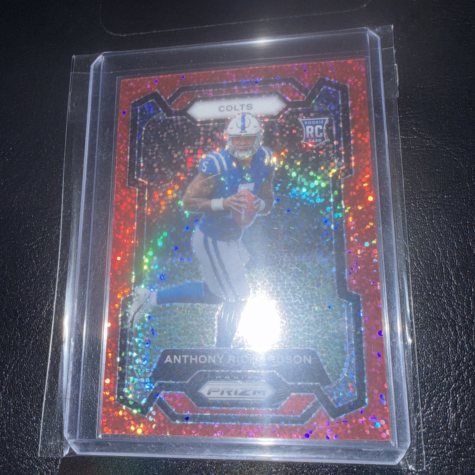 2023 Panini Prizm - Rookies Anthony Richardson #343 Red Sparkle Prizm (RC)