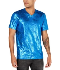 I.N.C Mens Foil Coated Embellished T-Shirt